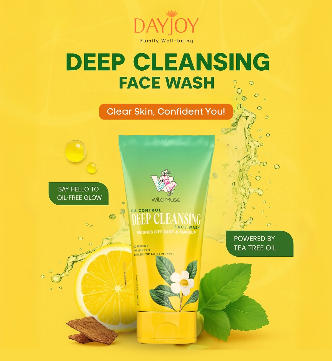 Wild Muse Deep Cleansing Facewash (100ml)